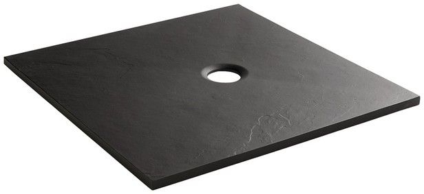 Receveur De Douche Carré Minéral Extraplat 80 X 80 Cm encequiconcerne Receveur À Carreler 120X120 Brico Dépôt