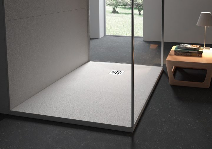 Receveur De Douche Cedam – Saba. Receveur Couleur Pierre concernant Bac De Douche Sur Mesure