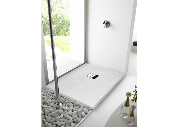Receveur De Douche Extra Plat Blanc Pizarra concernant Receveur De Douche 140X90 Blanc