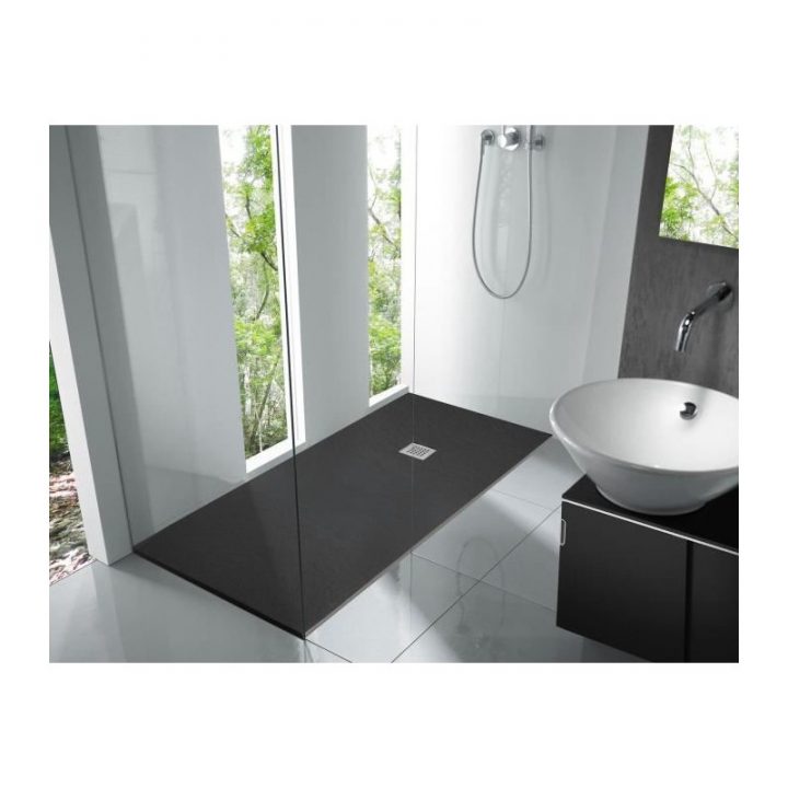 Receveur De Douche Extra-Plat En Résine 120/140/170 X 90 destiné Receveur De Douche 120X90