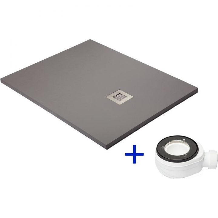 Receveur De Douche Extra Plat Gris Poussière Ral 7037 intérieur Receveur Extra Plat 140X90