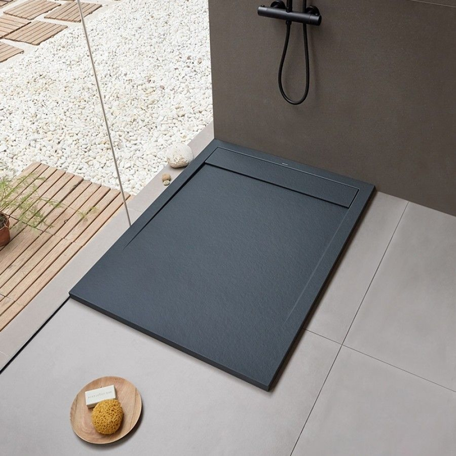 Receveur De Douche Extra-Plat New York En Résine Et Fibre De serapportantà Bac A Douche Pas Cher