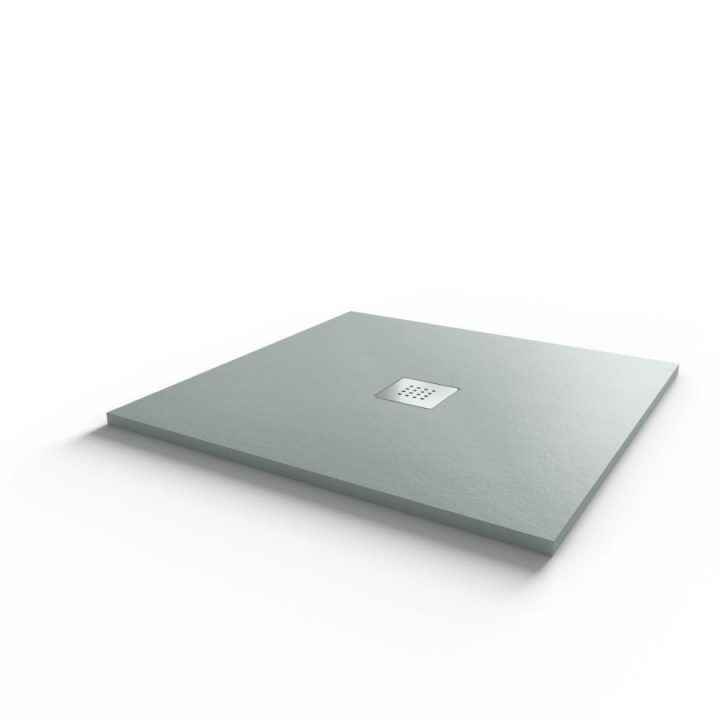 Receveur De Douche Gris Béton Extraplat 2.2Cm Slimmer – 80X80Cm destiné Receveur De Douche 100X100 Receveur De Douche Gris Béton Extraplat 2.2Cm Slimmer – 80X80Cm destiné Receveur De Douche 100X100