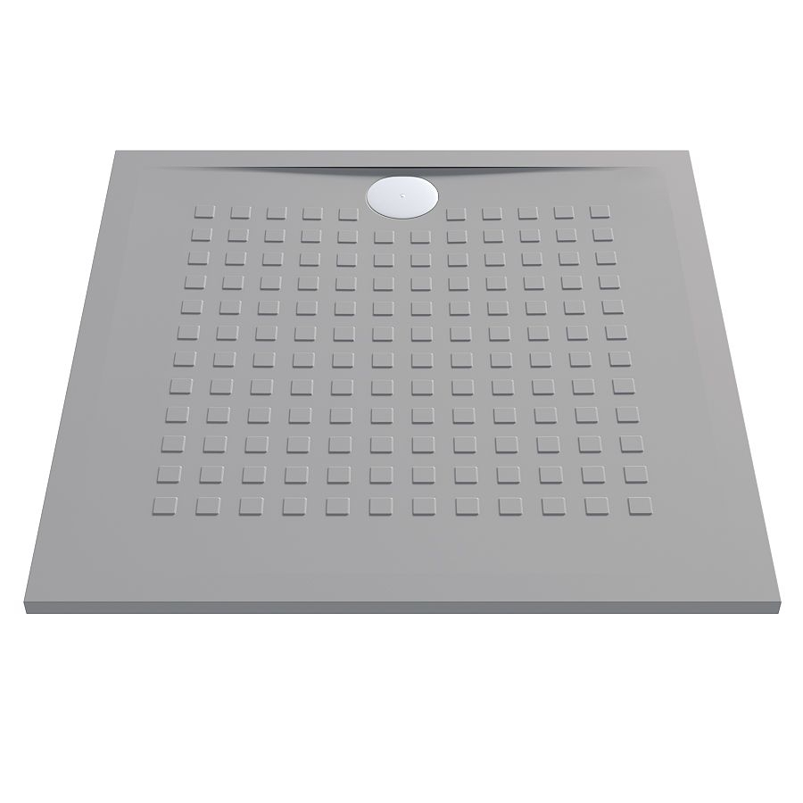 Receveur De Douche Gris Ultraplat 2.5Cm Resisol - 100X100Cm destiné Receveur Douche 100X100