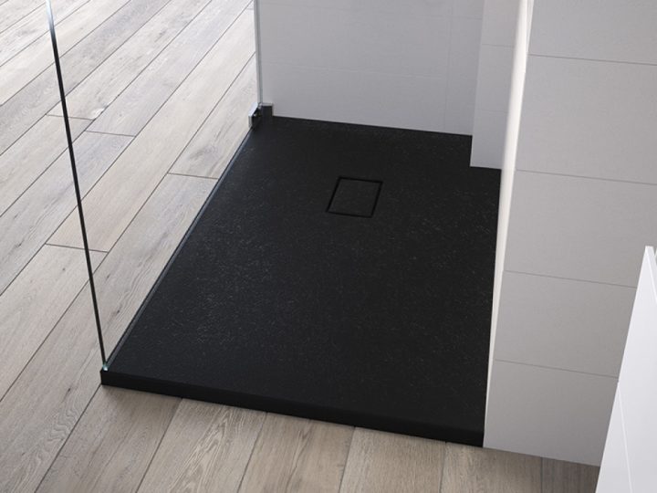 Receveur De Douche Kinesurf Pietra Noir Kinedo – Eco-Bricolage dedans Receveur Noir 120X90