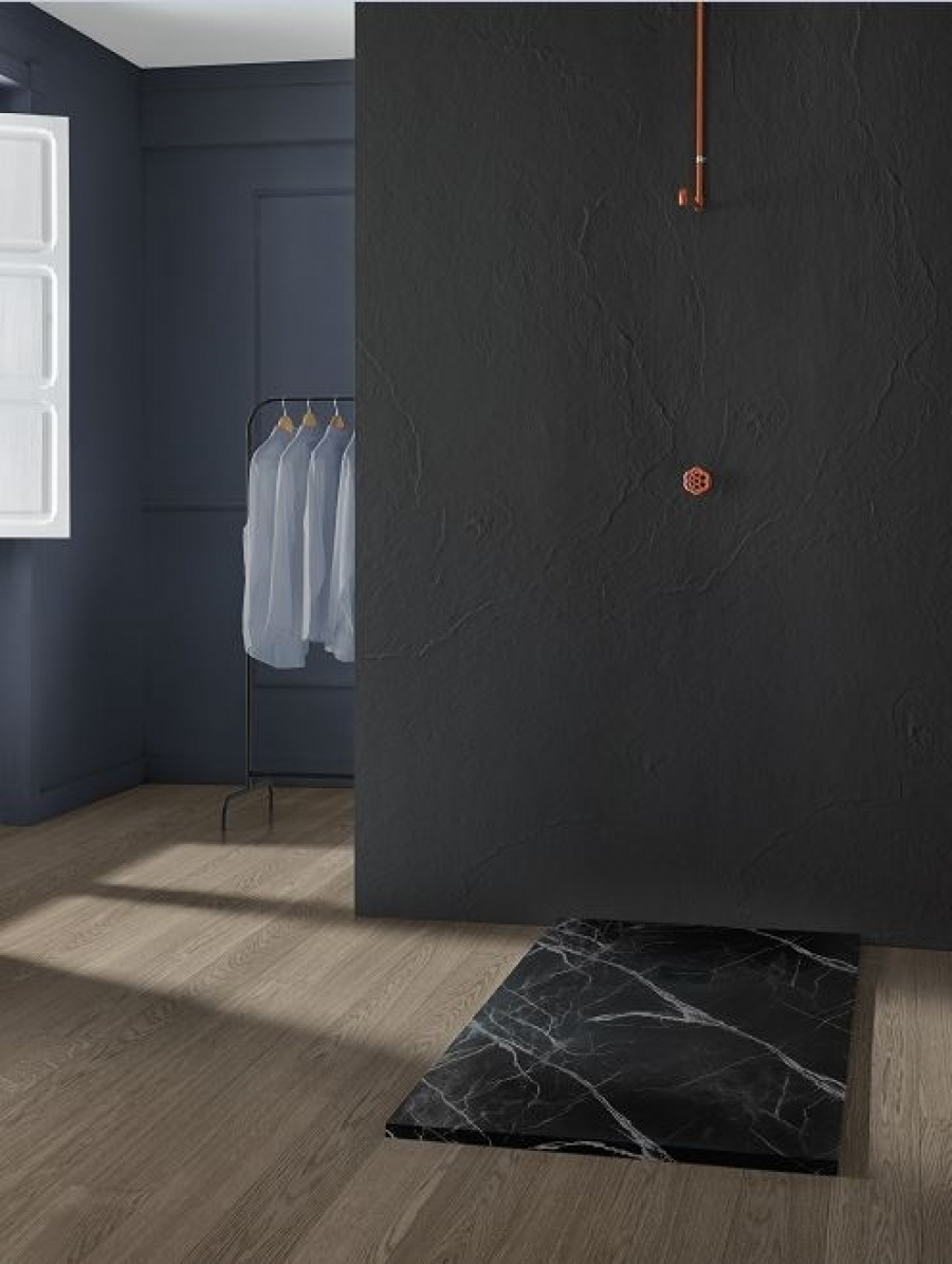 Receveur De Douche Mirage Marbre Noir - 70X100 Cm encequiconcerne Receveur De Douche 70X100