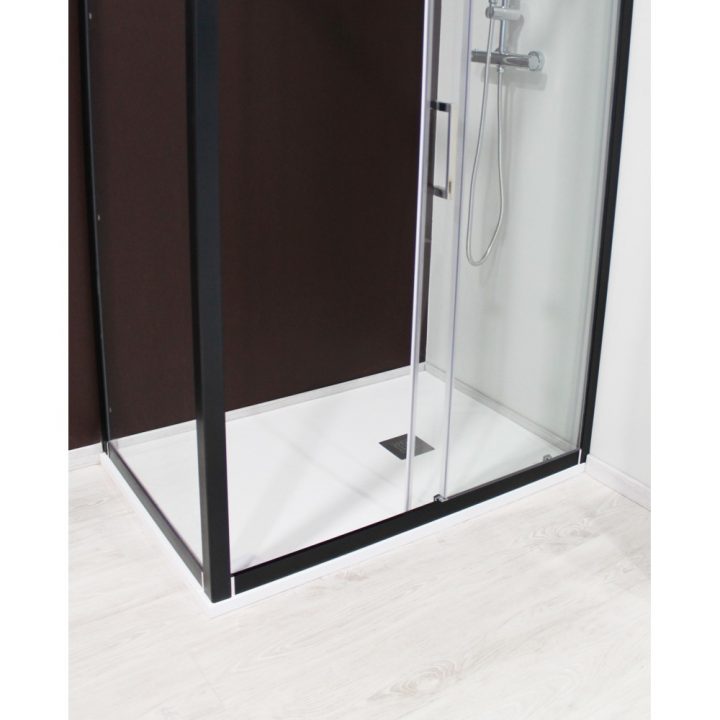 Receveur De Douche Nola En Résine L.90 X L.180Cm Blanc intérieur Receveur De Douche Resine
