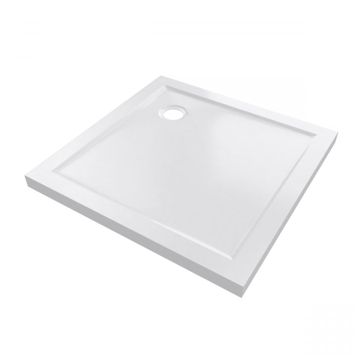 Receveur De Douche Pure 2 Carré 80 X 80 Cm Aurlane – Mr.bricolage concernant Bac De Douche 80X80