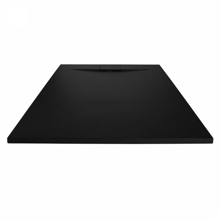 Receveur De Douche Radiance Texture Lisse Noir 80X90 Cm avec Receveur Douche 80X90