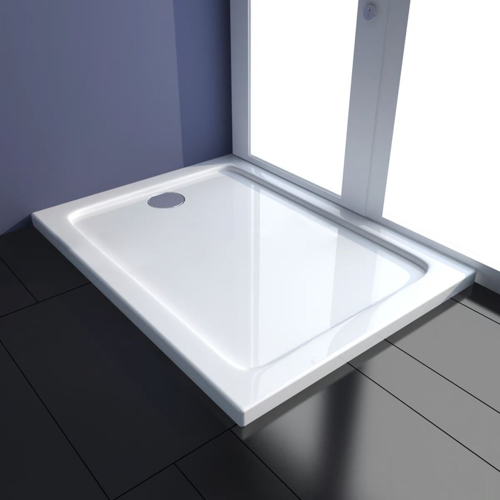 Receveur De Douche Rectangulaire Abs 80 X 100 Cm - 140324 avec Receveur Douche 80X100
