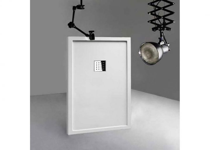 Receveur De Douche Rectangulaire En Gel Coat Avec Rebords encequiconcerne Receveur De Douche 140X90 Blanc