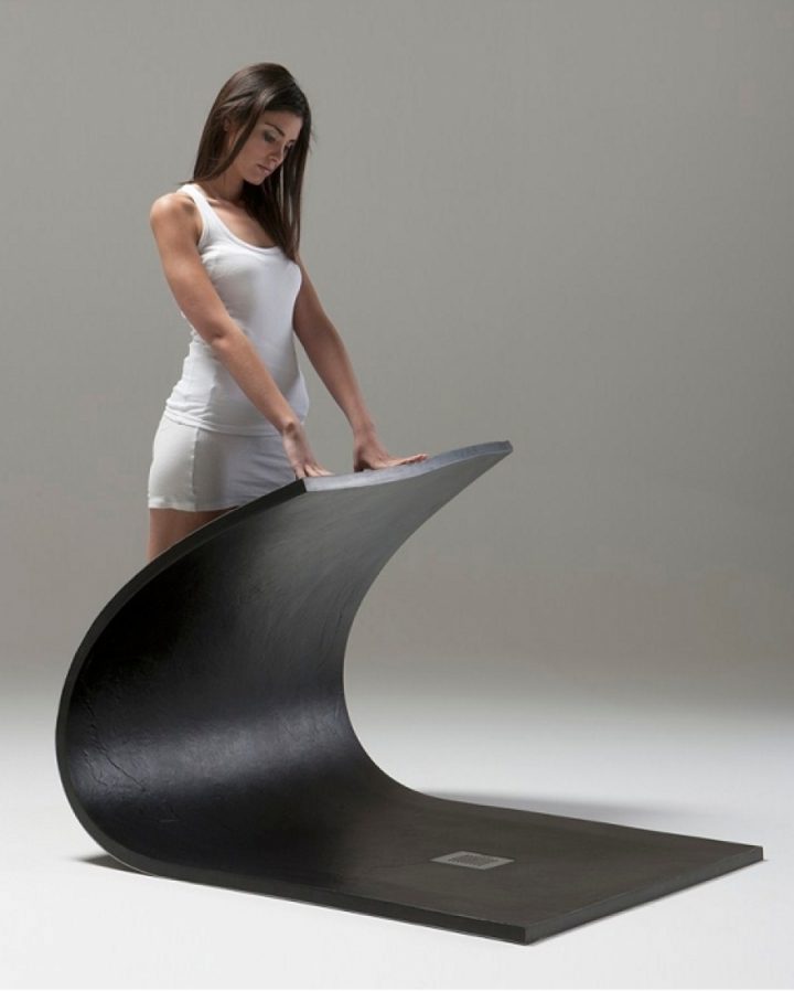 Receveur De Douche Souple Soft Noir 80X80 Cm tout Receveur Douche 70X120