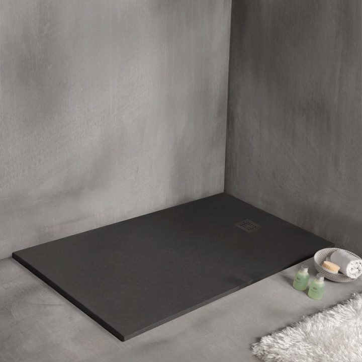 Receveur De Douche Strato Extra Plat, Noir – 90 X 120 Cm dedans Receveur De Douche Extra Plat 120X90