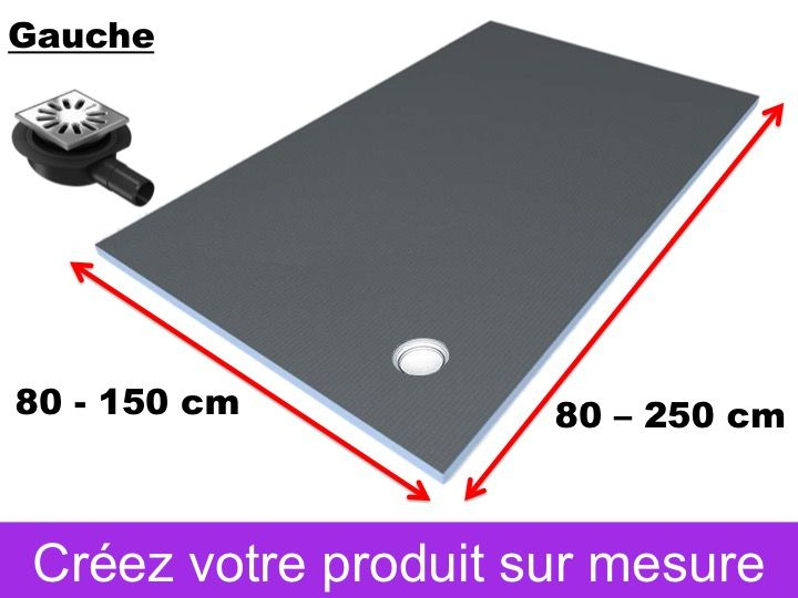 Receveur De Douche Sur Mesure À Carreler, Petite Taille Et pour Receveur De Douche À Carreler Recoupable