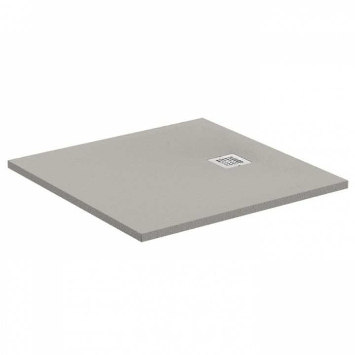 Receveur De Douche Ultra Flat S – Gris Béton – 80X80 Cm intérieur Bac Douche 80X80