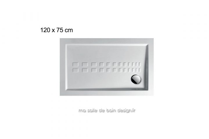 Receveur Extra Plat Rectangle 75X120Cm Pdra007 destiné Receveur Douche Ceramique
