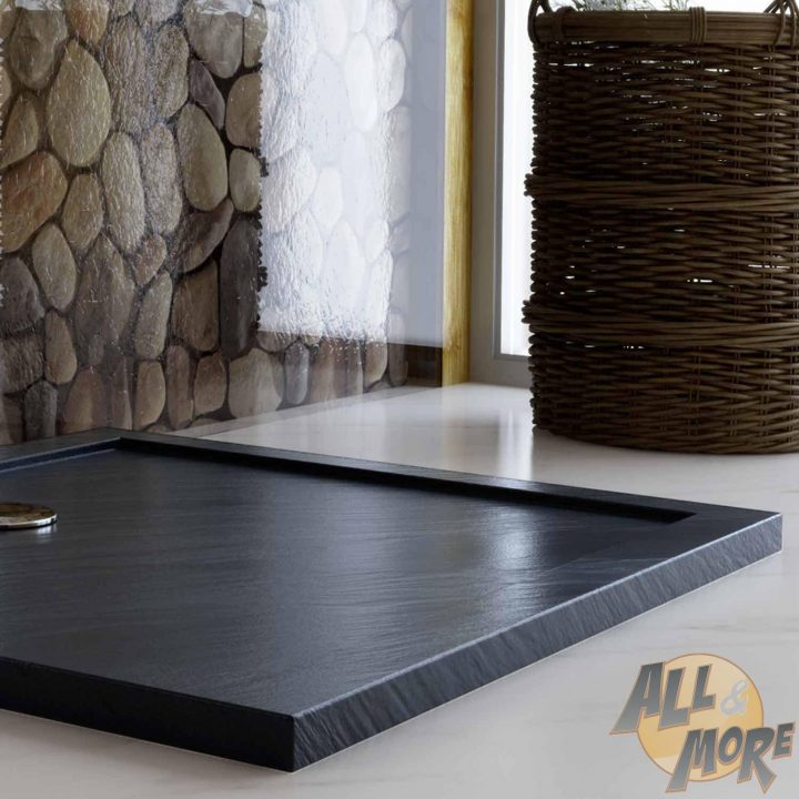 Receveur Plateau Bac Douche 90X120 Cm Anthracite Pierre dedans Receveur Douche 90X120