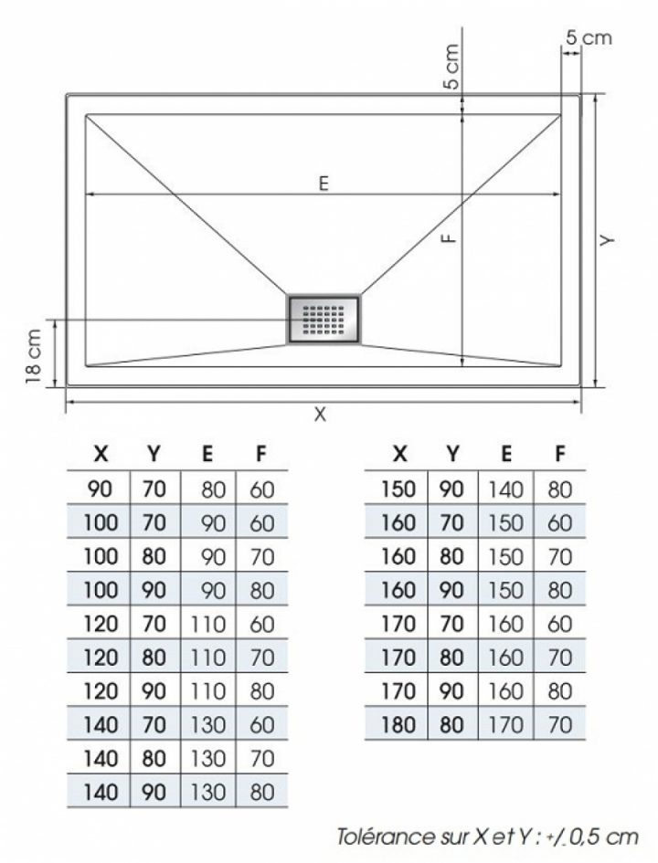 Receveur Rectangulaire En Biocryl Kinesurf Blanc Extra concernant Receveur 70X90 Receveur Rectangulaire En Biocryl Kinesurf Blanc Extra concernant Receveur 70X90