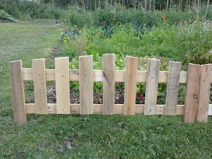 Récuparation Et Transformation Des Pallette Bois avec Barrière Bois Jardin