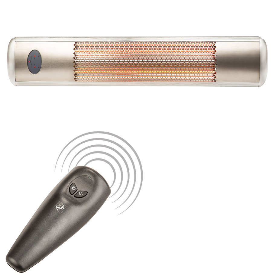 Réglette Infrarouge Murale, 900/1800W, Intérieur/extérieur pour Chauffage Salle De Bain Infrarouge