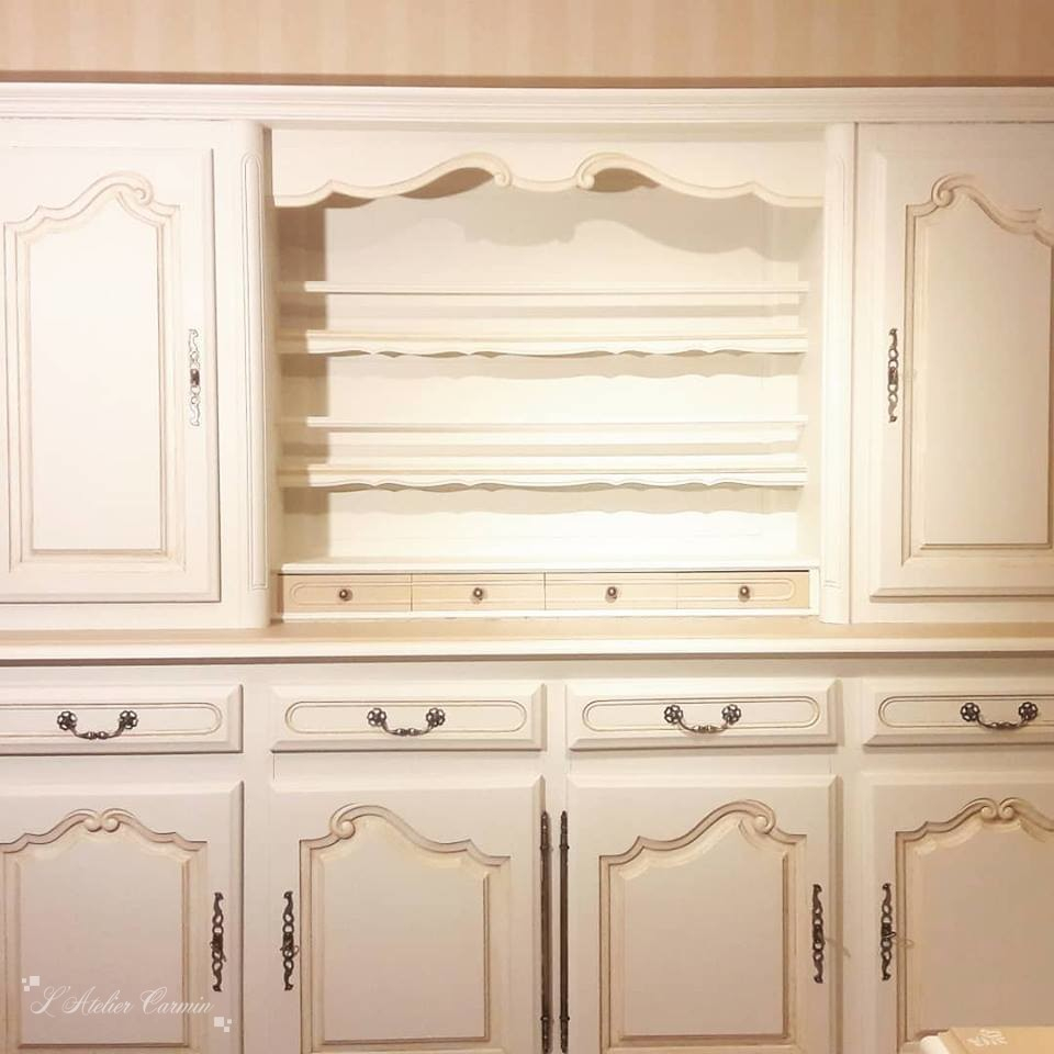 Relooking D'un Living Amazone Et Sable - L'atelier Carmin intérieur Amazone Meuble