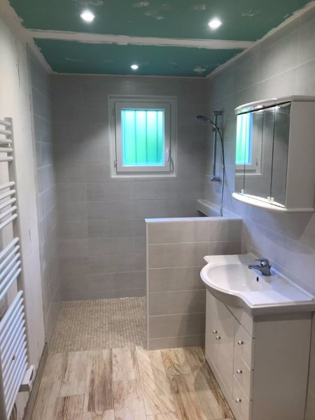 Rénovation Et Agencement D'Une Salle De Douche Pour avec Douche Handicapé