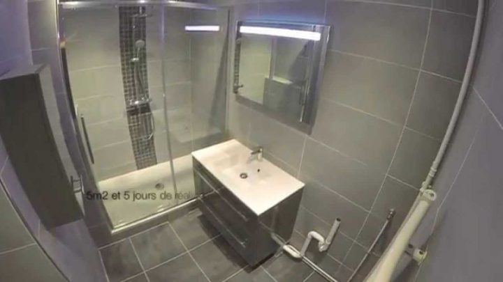 Rénovation Intégrale D'une Salle De Bain (Réalisée Par La Société Atom) encequiconcerne Renovation Salle De Bain Leroy Merlin