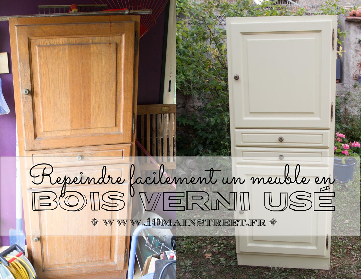 Rénover Un Meuble En Bois Verni Usé : Une Armoire Pour Le dedans Décaper Un Meuble Vernis