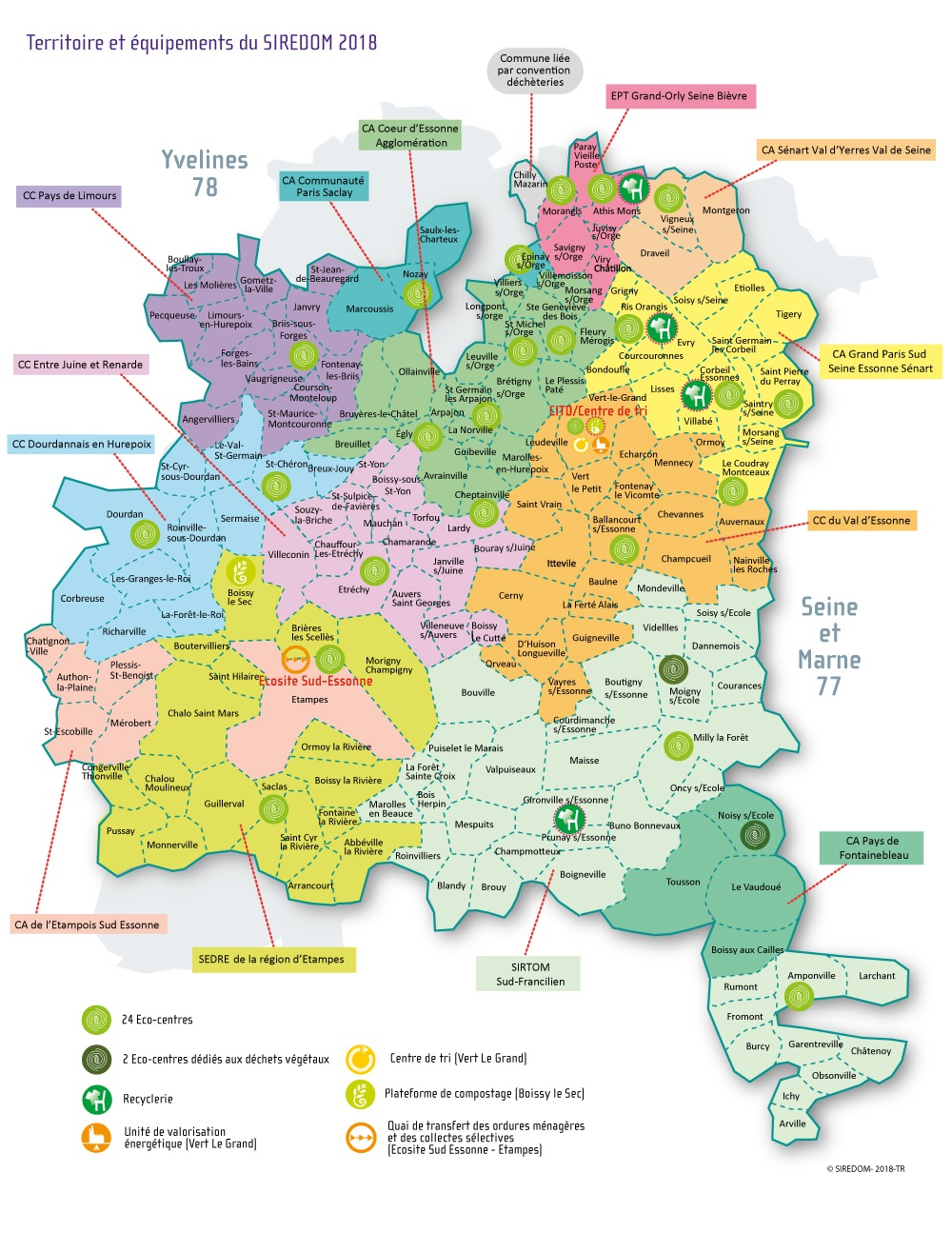 Réseau Des Déchetterie Du Siredom - Chambres De Métiers Et tout Chambre Des Metiers 91