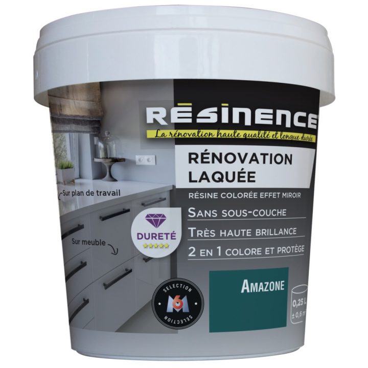 Résine Colorée Résinence Rénovation Laquée Amazone 250Ml à Amazone Meuble