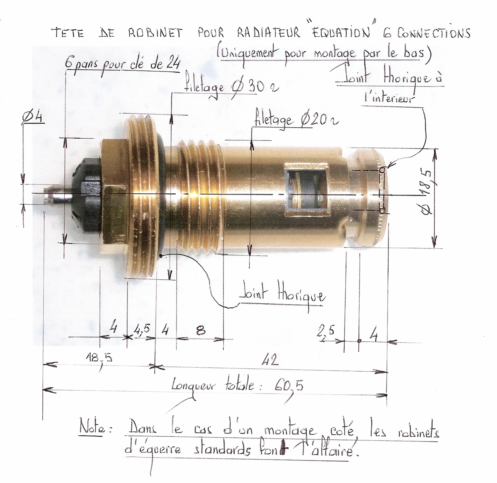 Résolu : Robinet Pour Radiateur Equation 6 Connections à Robinet Thermostatique Oventrop