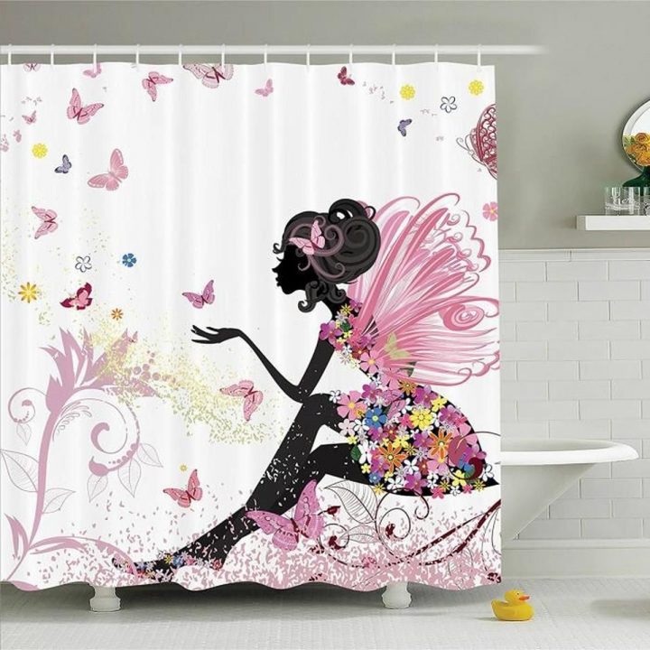 Rideau De Douche Fée Fleur 3D Effect Imperméable 180 X 200 serapportantà Rideaux De Douche Pas Cher Rideau De Douche Fée Fleur 3D Effect Imperméable 180 X 200 serapportantà Rideaux De Douche Pas Cher