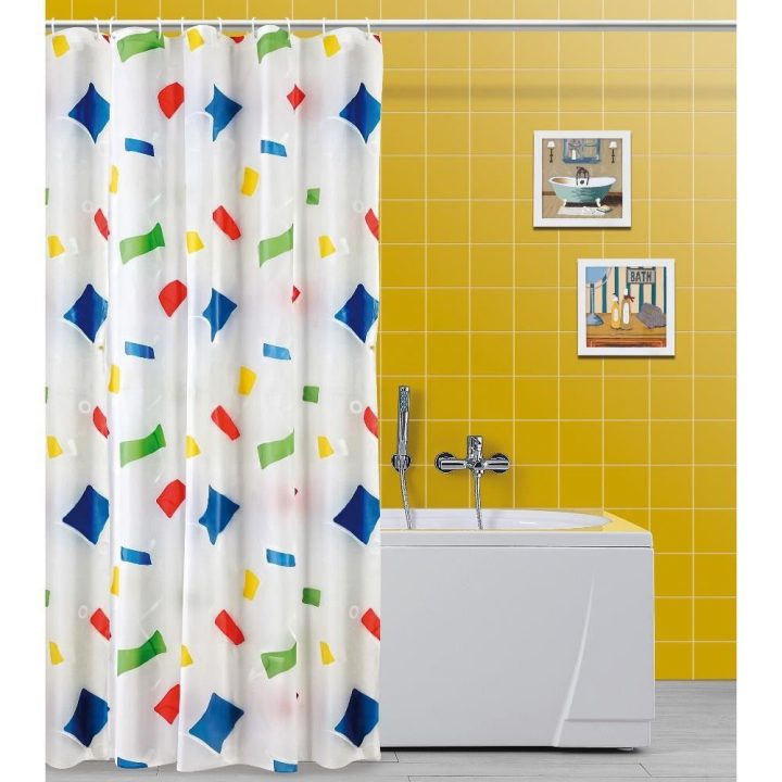 Rideau De Douche L120Xh200 Motif Mer Accessoires Salle De Bain Baignoire  187055 à Rideau De Douche 120X200