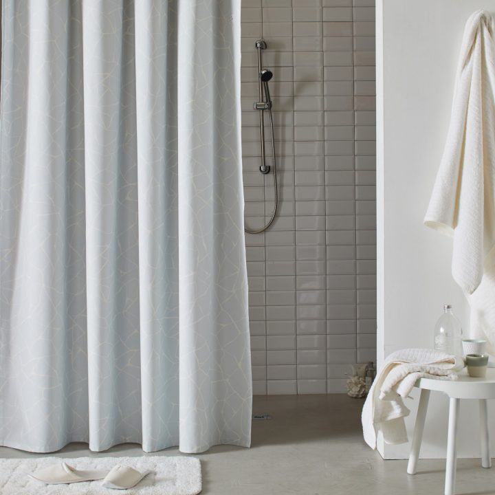 Rideau De Douche Salina Bleu Madura avec Rideau De Douche 120X200