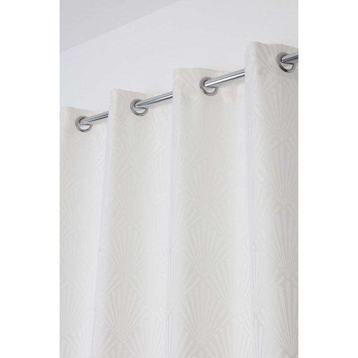 Rideau Tamisant, Tilda Ivoire L.140 X H.260 Cm | Rideaux pour Rideau De Douche Leroy Merlin
