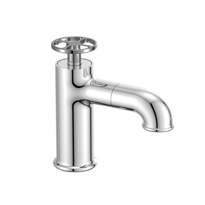 Robinet De Lave-Mains Eau Froide Chromé Brillant Sensea Rano encequiconcerne Robinet Lave Main Eau Froide