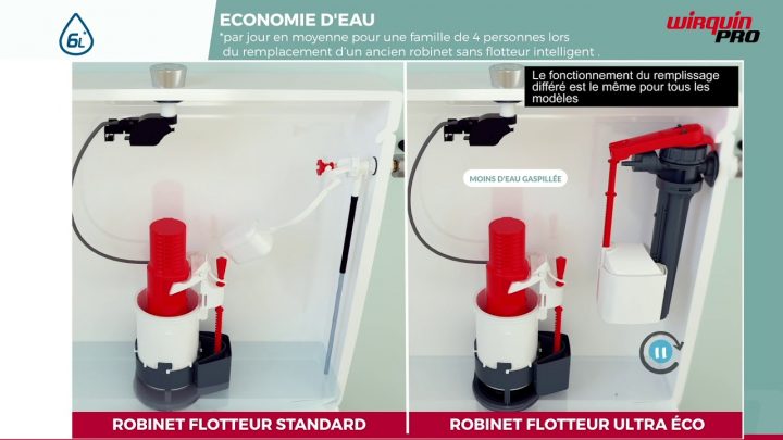 Robinet Flotteur Jollyfill À Remplissage Différé Wirquin Pro dedans Robinet Flotteur Chasse D Eau