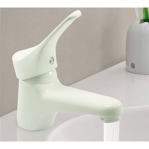 Robinet Mitigeur En Laiton Blanc Pour Vasque Ou Lavabo De dedans Robinet De Salle De Bain