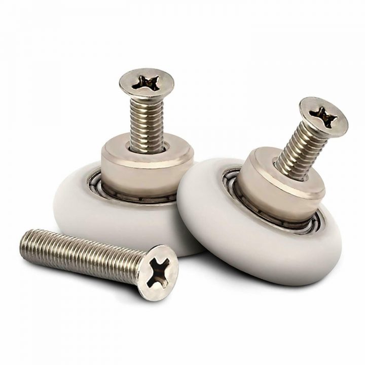 Roulette Porte De Douche 19Mm Roue Porte Coulissante 20Mm Rouleau Douche 8  Pcs concernant Roulettes Cabine De Douche