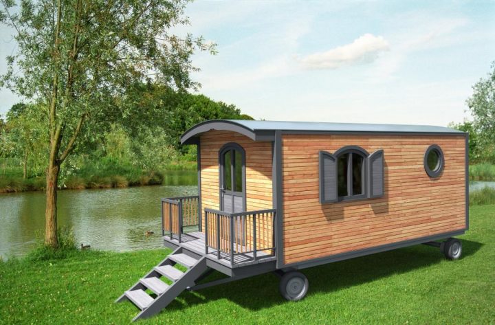 Roulotte En Bois Pour Jardin intérieur Bureau De Jardin En Kit