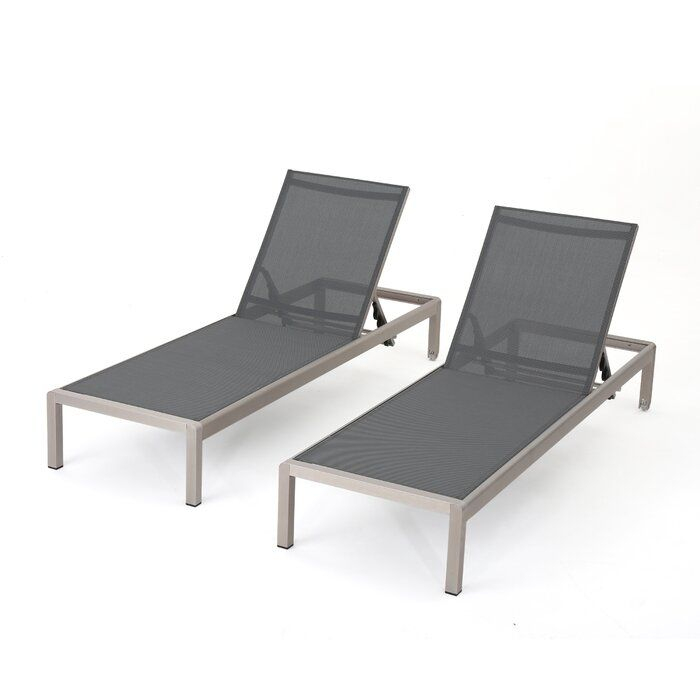 Royalston Mesh Chaise Lounge Set (With Images) | Outdoor avec Chaise Longue Bahia Gifi