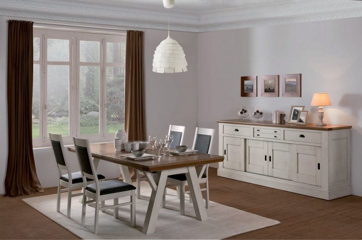 Salle À Manger – Chêne Massif – Contemporaine | Ensemble pour Modèle De Salle À Manger Contemporaine