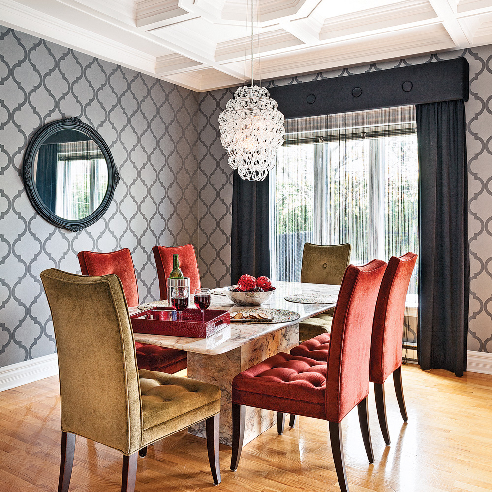 Salle À Manger Chic Et «Glamour» - Je Décore pour Salla A Manger
