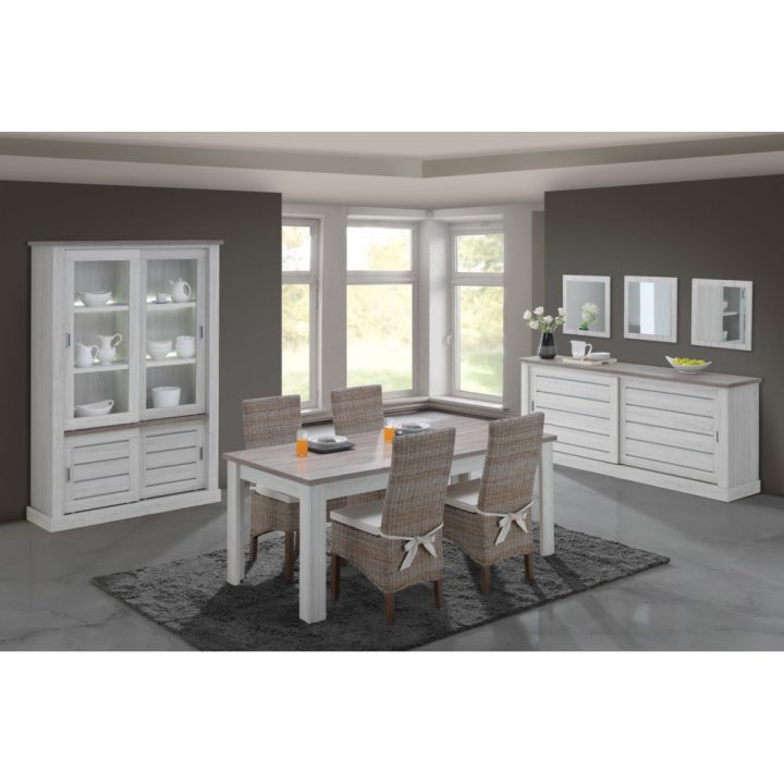 Salle À Manger Complète Contemporaine Avec 4 Chaises Comtesse pour Chaise De Salle A Manger Pas Cher En Belgique