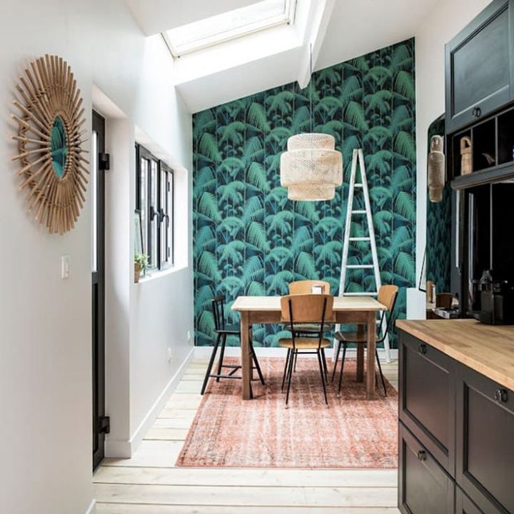 Salle À Manger – Papier Peint Tropical Salle A Manger pour Decor De Salle À Manger