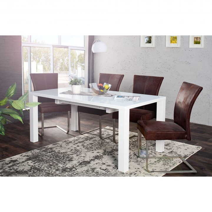 Salle À Manger – Table De Salle À Manger Extensible 160 destiné Decor De Salle À Manger