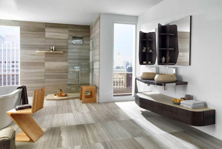 Salle De Bain Moderne : 40 Idées De Salle De Bain Tendance tout Prix D Une Salle De Bain Complète