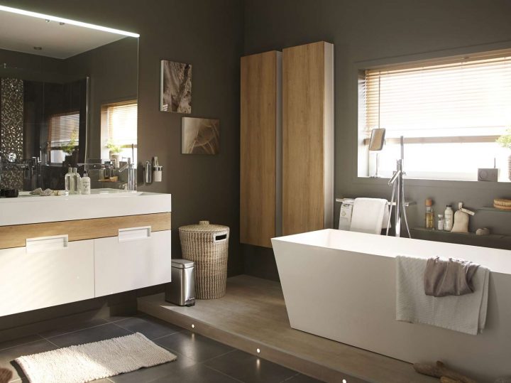 Salle-De-Bains-Chic-Contemporaine-10M – Carro Déco concernant Salle De Bain Orthographe