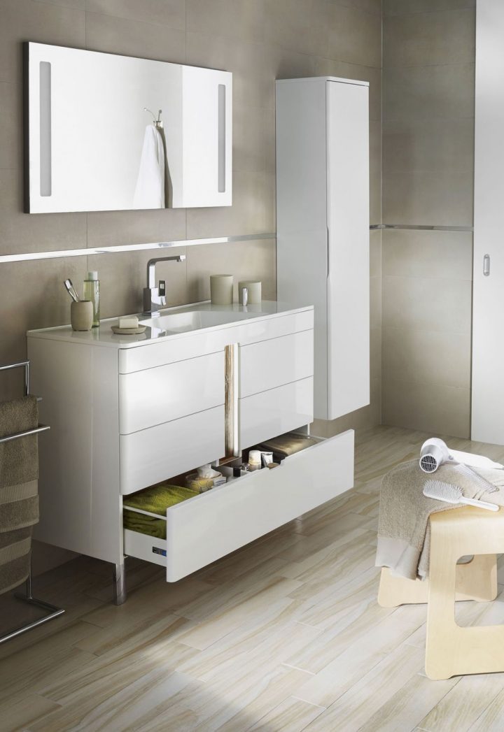 Salle De Bains Lapeyre : Les Nouveaux Meubles De Salle De destiné Salles De Bain Lapeyre