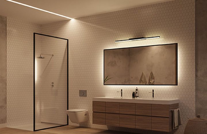 Salle De Bains/ Wc tout Bandeau Led Salle De Bain